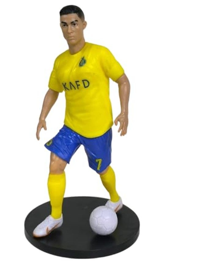 Iconic Keychains سلسلة مفاتيح مميزة لكريستيانو رونالدو، لاعب منتخب البرتغال، إصدار خاص لهواة الجمع، مجسم/لعبة حركة، بحجم 7 بوصات - Image 1